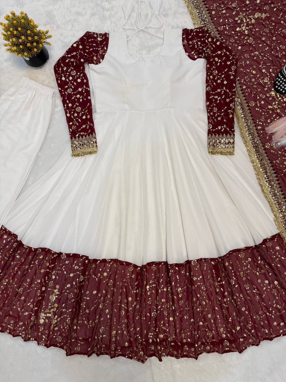 The Sovereign Pearl and Wine Suit